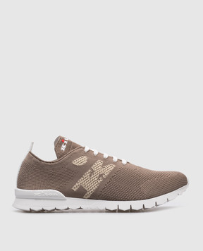 Kiton Бежеві кросівки з логотипом USSA081N00818