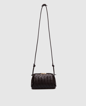 Bottega Veneta Коричневая кожаная сумка с плетением 794258VCPP1