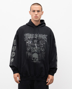 Vetements Чорне худі Vengeful Spirit UCF76HD650M