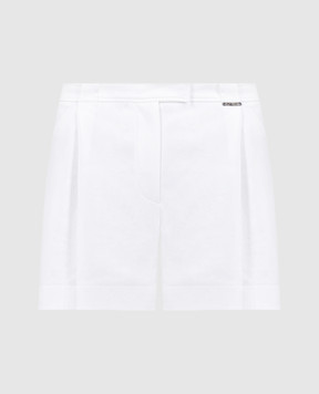 Brunello Cucinelli Белые шорты с цепочкой мониль с эколонуном. ML824EN489