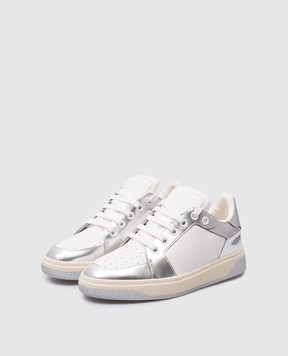 Giuseppe Zanotti Белые кожаные кроссовки Arena RS40024