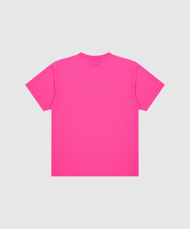 Vetements Детская розовая футболка с логотипом KA10TR220H изображение 2