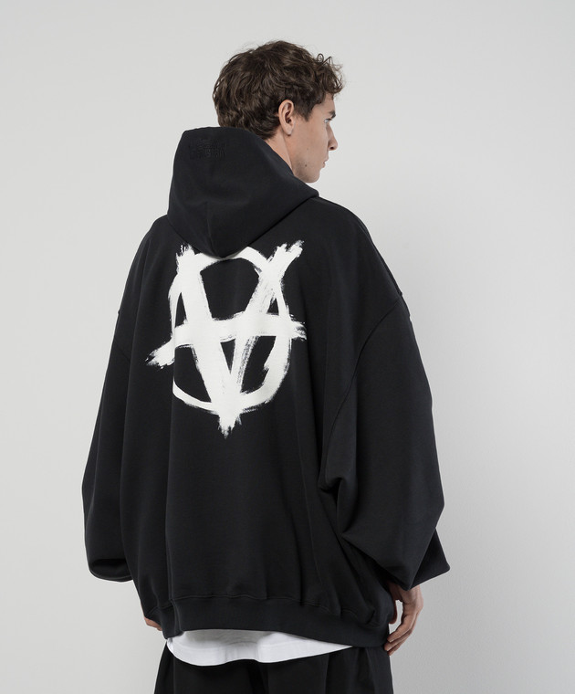 Vetements - Черные худи с принтом Anarchy UE64HD700BW купить в Symbol