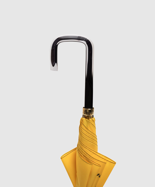 Pasotti Желтый зонтик с надписью OMITDO20NYLON21GIALLO изображение 3