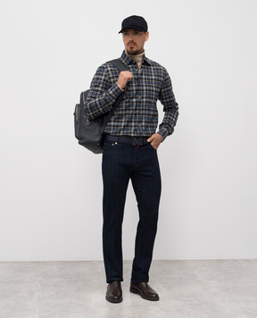 Kiton Синие джинсы с логотип патч UPNJSK0113H