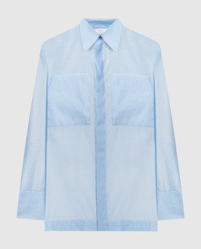 Peserico Голубая блузка с шелком S0600908372