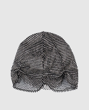 Santa Brands Чорна шапка з кристалами CAP