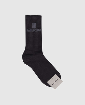 Balenciaga Серые носки с логотипом 8354974F1B5