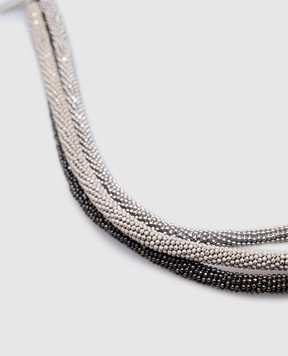 Peserico Многослойное колье с цепочкой мониль S35446C0CC451