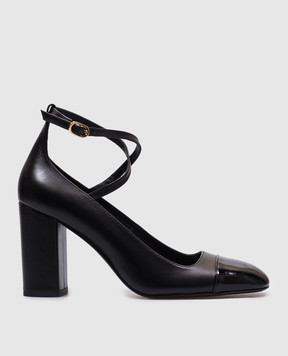 Stuart Weitzman Черные кожаные туфли Eden SK085