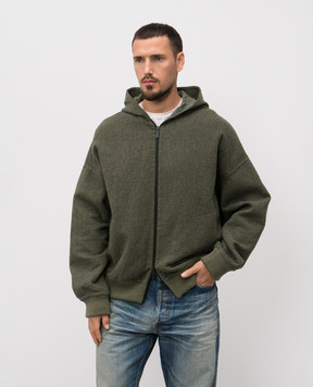 Fear of God Спортивная куртка цвета хаки с шерстью FG25FW32337HDW
