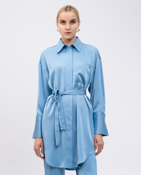 Max & Co Блакитна блуза TRENDY з поясом TRENDY