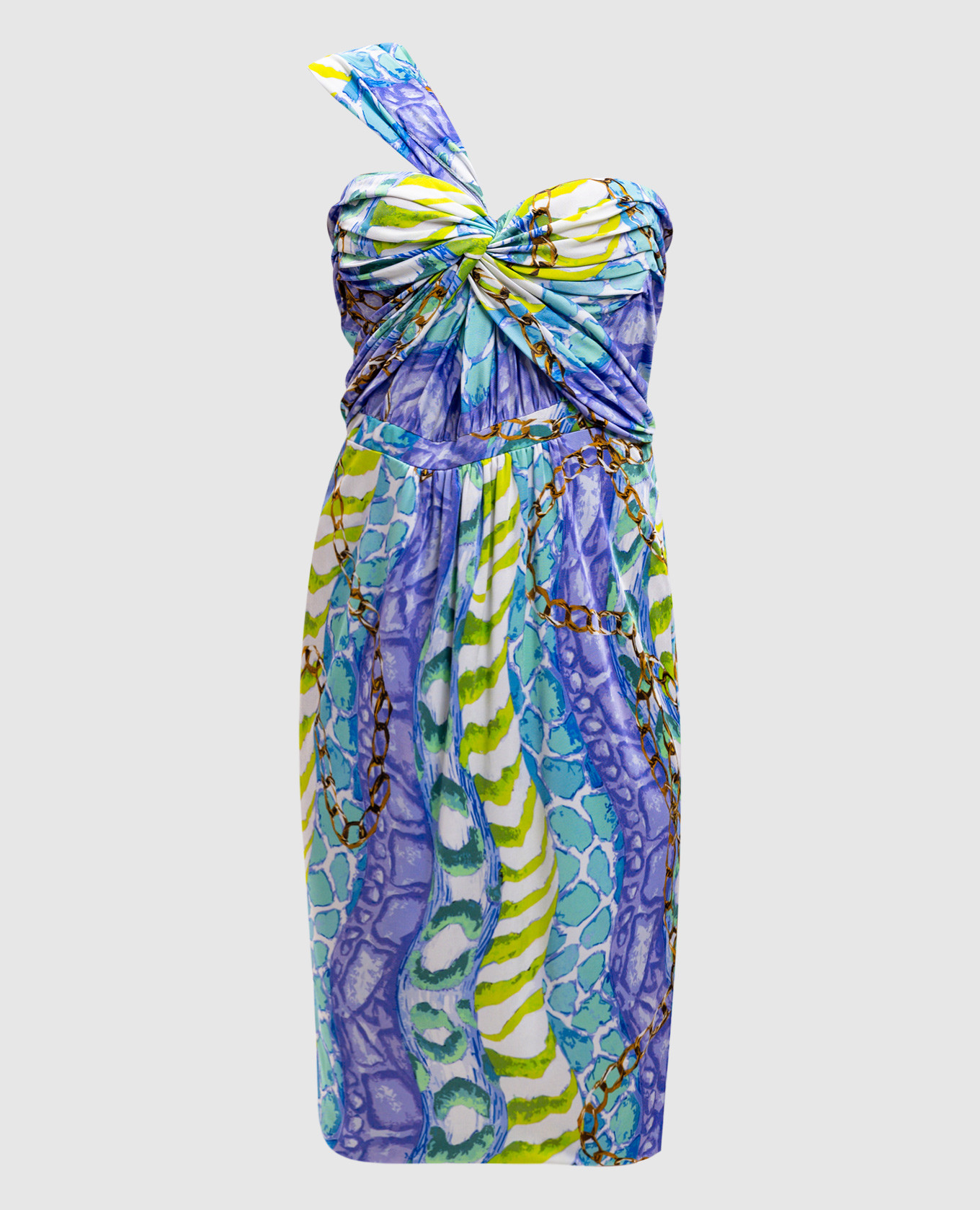 

Платье-бюстье в принт, Разноцветный, Вечерние платья