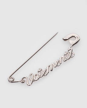Vetements Серебряная брошь с логотипом UE64PI100S
