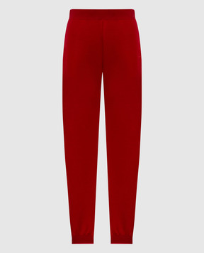 Max Mara Бордовые джогеры VIOLINO с вышивкой логотипа VIOLINO