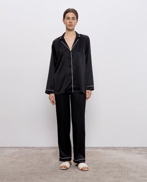 Dore & Rose Черная пижама из шелка PREMIUMSILKPJSET