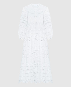 Charo Ruiz Белое платье Kaika с вышивкой бродери 243622