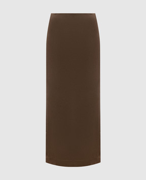 Brunello Cucinelli Коричнева спідниця міді M0H38G3882