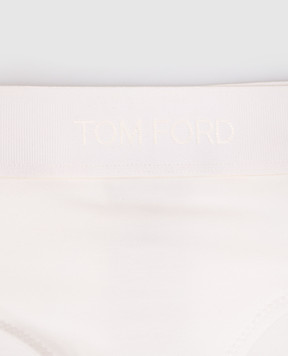 Tom Ford Білі трусики-шорти з логотипом KNJ004JEX166
