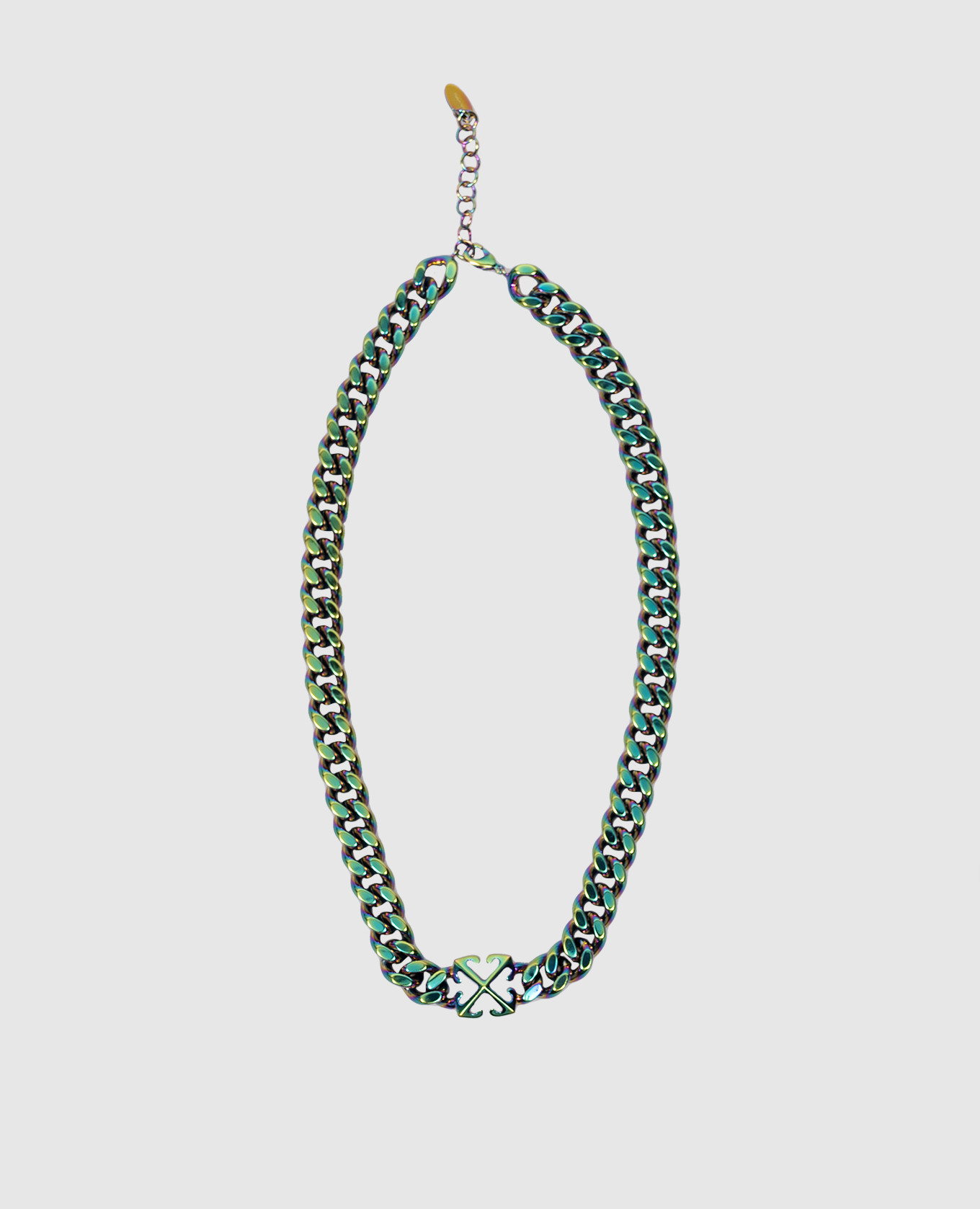 

Зеленая цепь Arrow с голографическим эффектом, Зеленый, Ожерелья