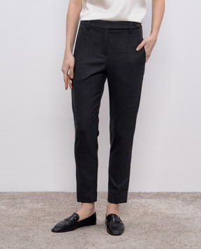 Brunello Cucinelli Сірі штани з вовни MB116P8703