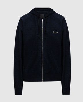 Givenchy Синяя спортивная куртка с логотипом BMJ0LB3YPY