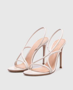 Gianvito Rossi Бежевые кожаные босоножки G3249615RIC