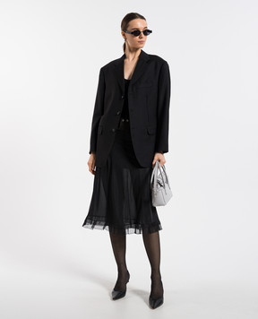Maison Margiela Черный жакет из шерсти S50BN0536M35259