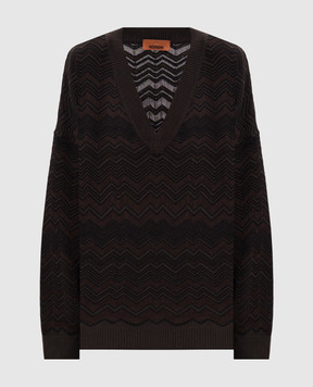 Missoni Коричневий пуловер з вовною DS25WN14BK01CP