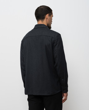 Canali Сіра сорочка з вовни AR0347231019