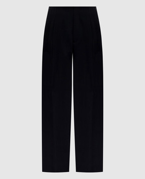 Victoria Beckham Чорні штани з вовною 1425WTR006632A