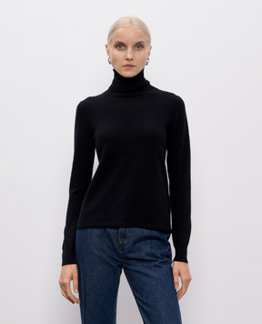 Max Mara Чорний светр EDUCATA з вовни та кашеміру EDUCATA