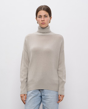 Allude Серый свитер из кашемира 25511156
