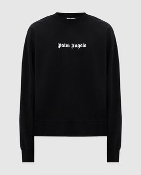 Palm Angels Черный свитшот с принтом логотипа PMBA080C99FLE001