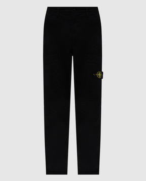 Stone Island Серые брюки карго с логотипом K1S153100304S0010
