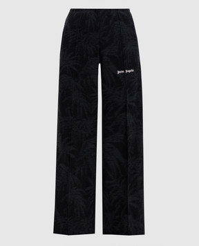 Palm Angels Черные спортивные брюки с лампасами. PWCJ016S25FAB001