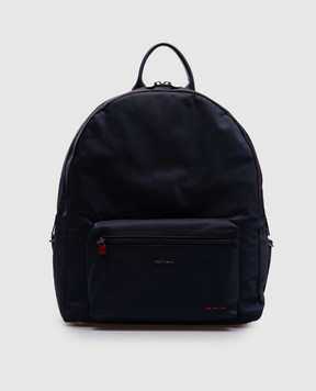 Kiton Синий рюкзак с логотипом UBA0084N01221