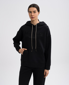 Max Mara Черные худи AGATA с вышивкой логотипа AGATA