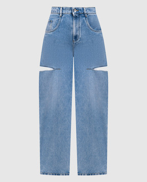 Maison Margiela Голубые джинсы с разрезами S51LA0051S30513