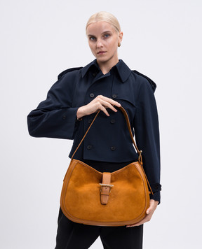 Alexander McQueen Коричневая замшевая сумка-тоут 8379141MAA2