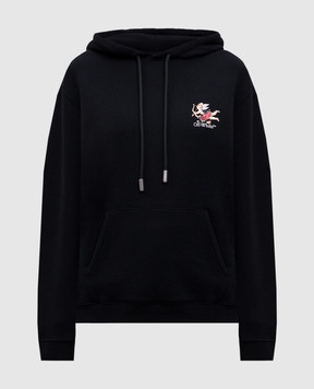 Off-White Черные худи с логотипом OWBB064S25FLE001