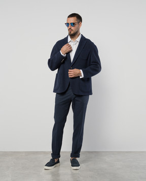 Stefano Ricci MTM Синий блейзер из шерсти M3RSDB23T0W0004M
