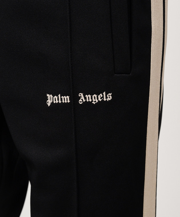 Palm Angels - Черные спортивные брюки с логотипом вышивки с