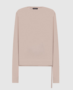 Ann Demeulemeester Бежевий джемпер Nemi з кашеміром та шовком B0012515KN055