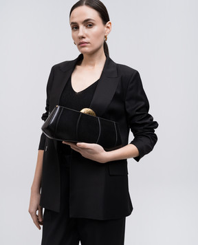 Giuseppe Zanotti Чорний шкіряний клатч EB50005