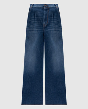 Max Mara Weekend Синие джинсы ORTLES с эффектом потертости ORTLES