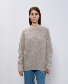 John Smedley Сірий светр Couper з вовни COUPER