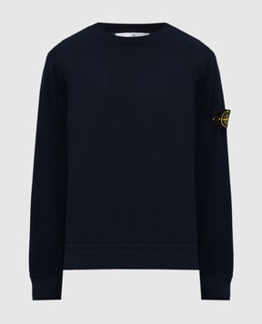 Stone Island Синій джемпер з патчем логотипа K1S155100036S00B5