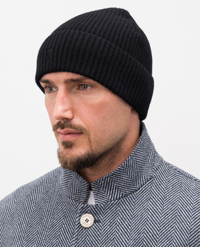 Trussardi Черная шапка из шерсти с эмблемой E601C000001NXHK01K99