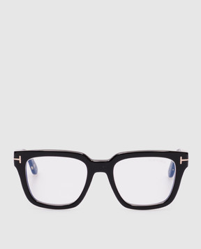Tom Ford Чорні окуляри BLUE BLOCK з логотипом FT6027B